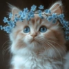 Flower Crown Cat