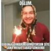 OGLUM BABAN KADINLARA GÜLMÜYORSUN DİYE SANA MEYVE TABAGI GÖNDERDİ