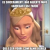 EU SINCERAMENTE NÃO AGUENTO MAIS CARREGAR ESSE FARDO @ironicabarbi QUE É SER POBRE COM ALMA DE RICA