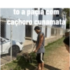 to a paciá com cachoro cunamata