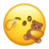 Грустный Эмодзи с медведем