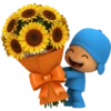 🌹🩵 Pocoyó Ramo de flores🩵🌹 15