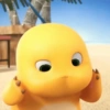 Chubby yellow dinosaur 23