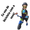 Eu vou de Vovó! bicicleta com a