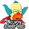 STICKERS No voy a leer eso