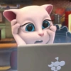 Talking angela reaction 😽 10