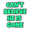 CAN'T BELIEVE HE IS GONE