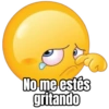 No me estés gritando