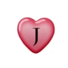 Heart with letter 5