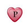 Heart with letter 9