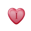 Heart with letter 11