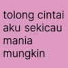tolong cintai aku sekicau vinfy mania mungkin