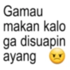 Gamau makan kalo ga disuapin ayang