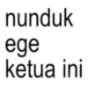 nunduk ege ketua ini