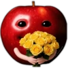 Apple with Roses