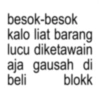 besok-besok kalo liat barang lucu diketawain aja gausah di beli blokk