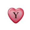 Heart with letter 8