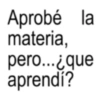 Aprobé la materia, pero...¿que aprendí?