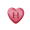 Heart with letter 10
