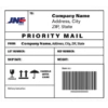 JNE FYDRESS TO: Company Name Address, City ZIP, State PRIORITY MAIL FROM: Company Name, Address, City, ZIP, State REF NUMBER: LOT NUMBER: SHIP DATE: WEIGHT: Item nr.: T HANDLE WITH CARE FRAGILE Delivery instruction: 00000000000000