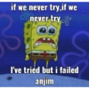 if we never try,if we Snever try 3 I've tried but i failed anjim