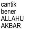 cantik bener ALLAHU AKBAR