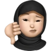 IPhone emoji girls hijab  16