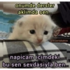 onumde dersler aklimda sen.. @miawlabakim napicam icimdeki bu sen sevdasiyla ben..