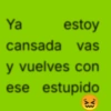 Ya estoy cansada vas y vuelves con ese estupido