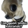 Con quién andas hablando?