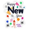 Happy New W W Year W W
