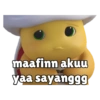 Dino Kuning Nailoong Sticker94 24