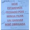 PARABENS!!!!! Que Jeov PAARDENS!! HOJE Parabéns!! :) ♡ tarakins M ESTAREMOS FECHADO POIS pol MINHA FILHA VAI GANHAR BEBE OBRIGADA Para bes parabe's