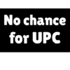 No chance for UPC