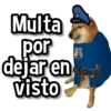 Multa por dejar en visto