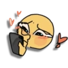 Silly Yellow Face Emoji V3 𐙚 21