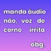 manda áudio não, voz de corno irrita obg.