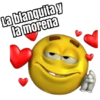 La blanquita y
la morena