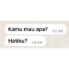 Kamu mau apa? 16.06
Hatiku? 16.06