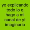 yo explicando todo lo q hago a mi canal de yt imaginario
