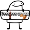 Coca con un pan