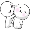 Stiker cium peluk 8