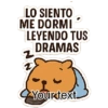 LO SIENTO ME DORMI LEYENDO TUS DRAMAS Z 2 Your text.