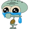 Calamardo llorando