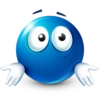 Blue emoticon 29