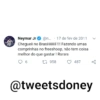 Neymar Jr✔ @n... 17 de fev de 2011
Chegueii no Brasiiiiiiiii !!! Fazendo umas
comprinhas no freeshoop, não tem coisa
melhor do que gastar! Rsrsrs
6
958
487
@tweetsdoney