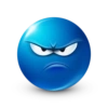Blue emoticon 13