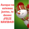 Aunque no estemos juntos, te deseo: ¡FELIZ NAVIDAD!
