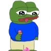 Pepe con helado caído