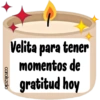 Velita para tener momentos de gratitud hoy carols.zdio